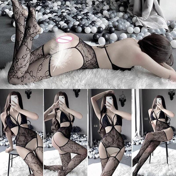 AfterLife Open Crotch Bodystocking