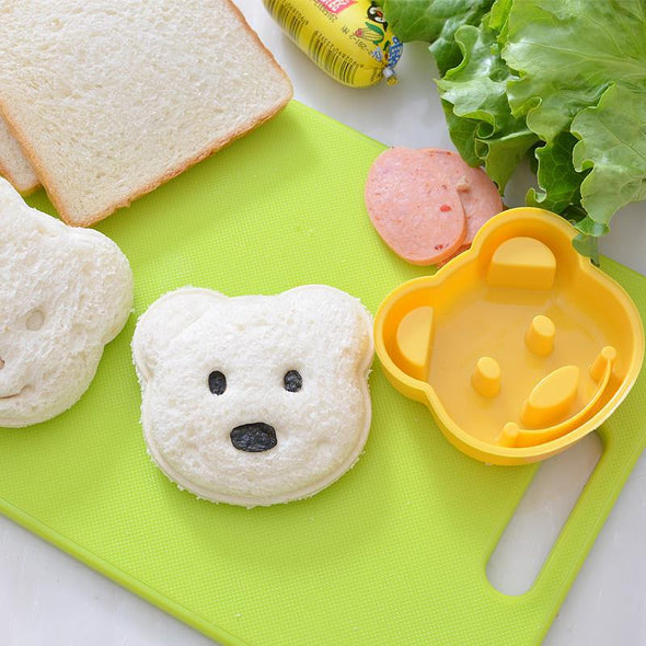 Cute Yellow Bear Sandwich Mold