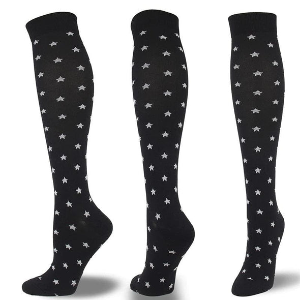 Gothic Black Compression Socks