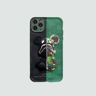 3D Phone Case | Shark Bear