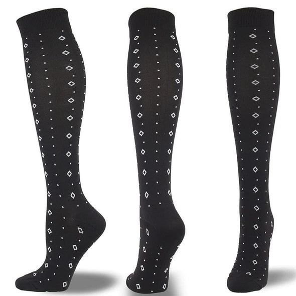 Gothic Black Compression Socks