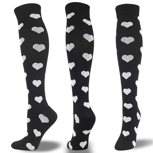 Gothic Black Compression Socks