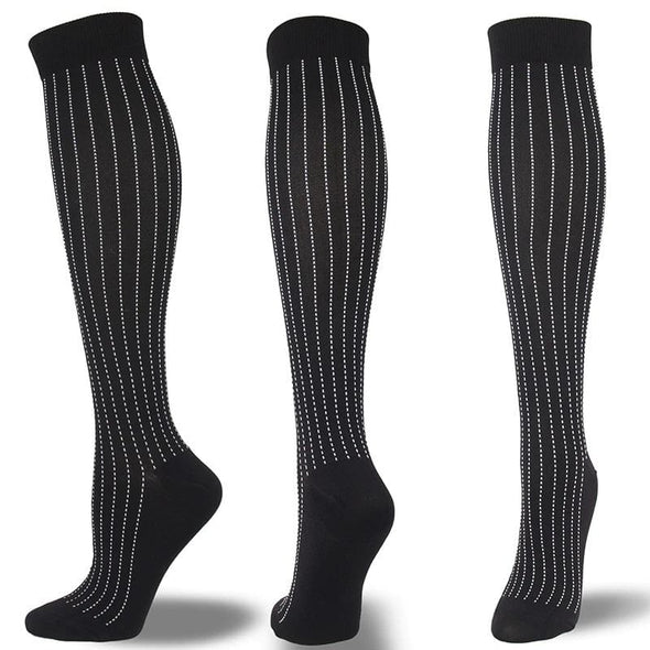 Gothic Black Compression Socks