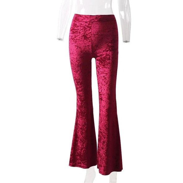 Bloodsucker Velvet Bell Bottoms