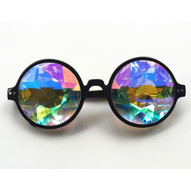 Black Frame Rainbow Lense Glasses
