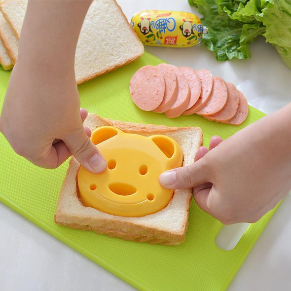 Cute Yellow Bear Sandwich Mold