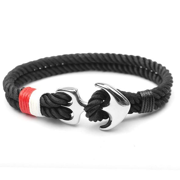 Black Anchor Bracelet